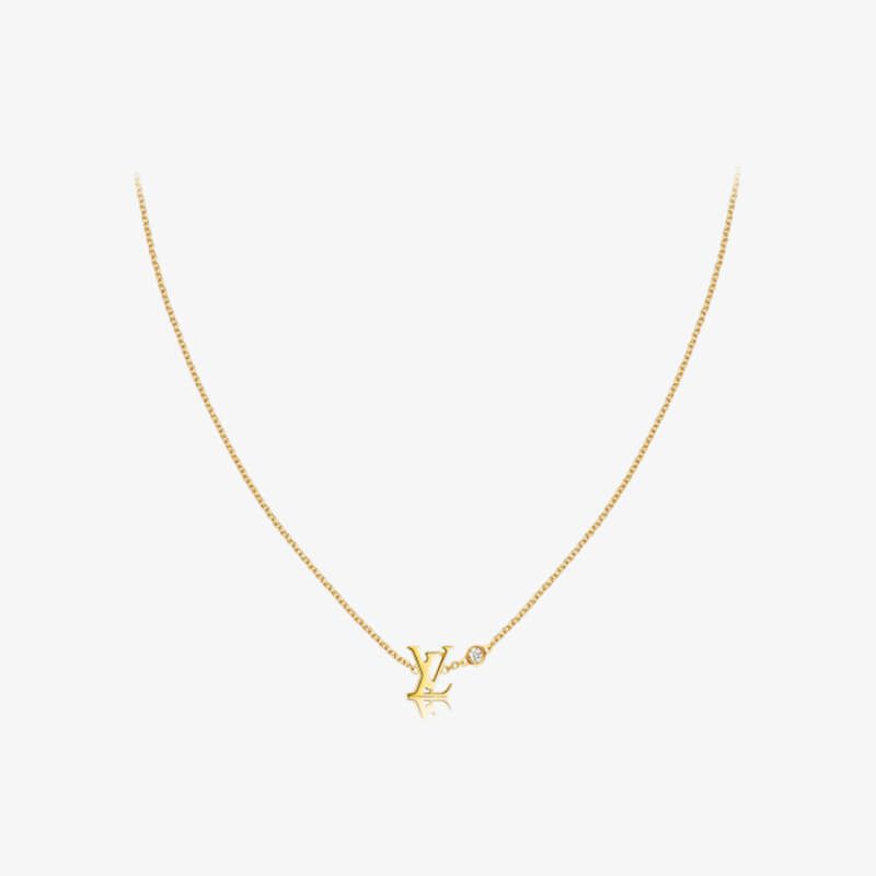 Idylle Blossom Lv Pendant, Yellow Gold And Diamond