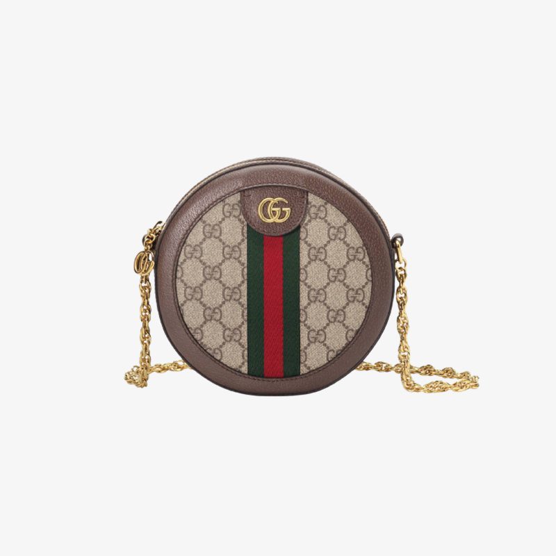 Ophidia mini GG round shoulder bag - image 1