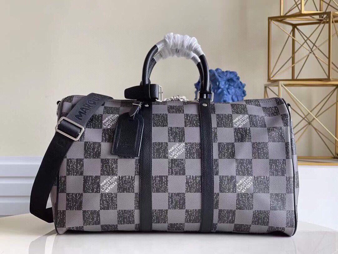 2022 NEW Copy Louis Vuitton Keepall Bandouliere 45 Cowhide Leather N80404