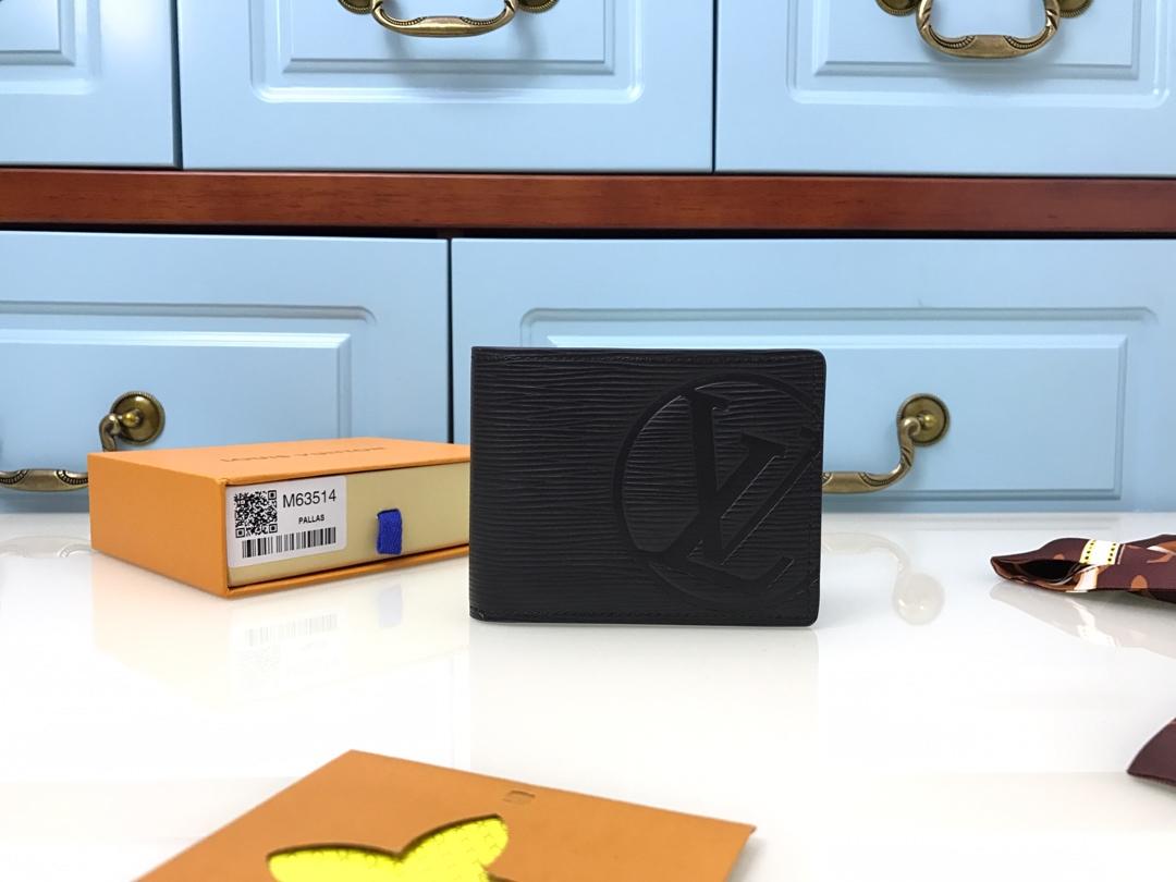 Authentic Replica Louis Vuitton M63511 Multiple Wallet Epi Leather LV Circle Signature - image 1