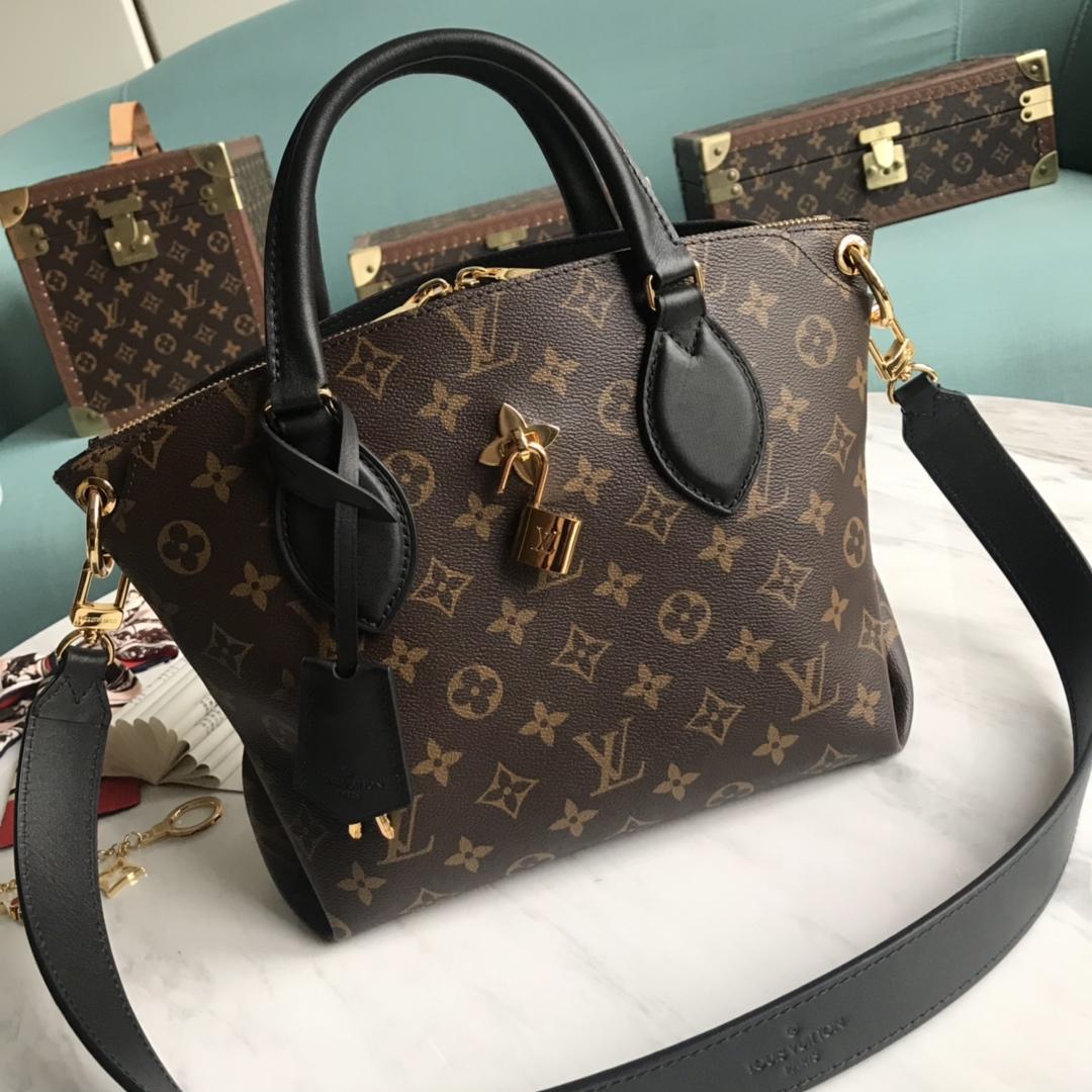 Best Price Louis Vuitton M44351 Flower Zipped Tote BB Monogram Coated Canvas