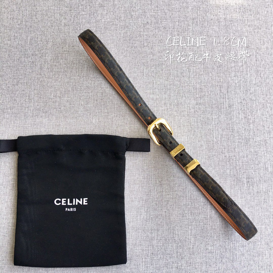Celine Women Leather Belts Width 1.8cm 0001 - image 1