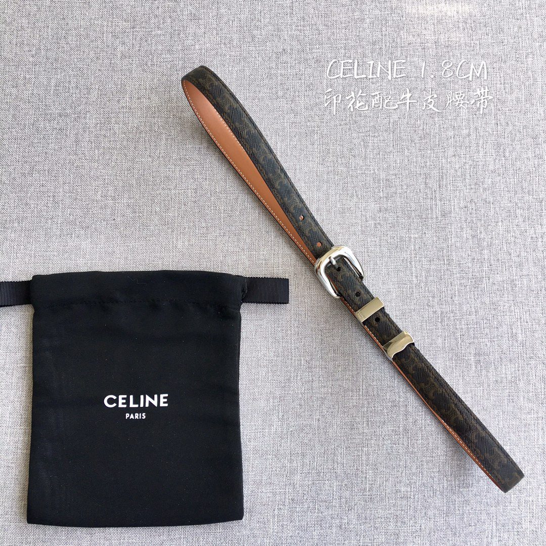Celine Women Leather Belts Width 1.8cm 0002 - image 1