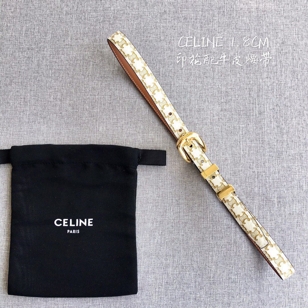 Celine Women Leather Belts Width 1.8cm 0003 - image 1
