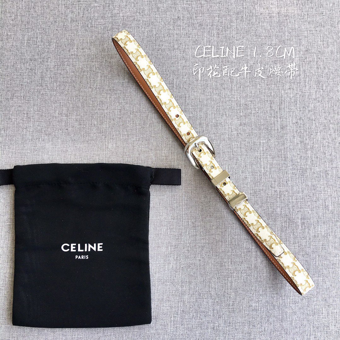 Celine Women Leather Belts Width 1.8cm 0004 - image 1