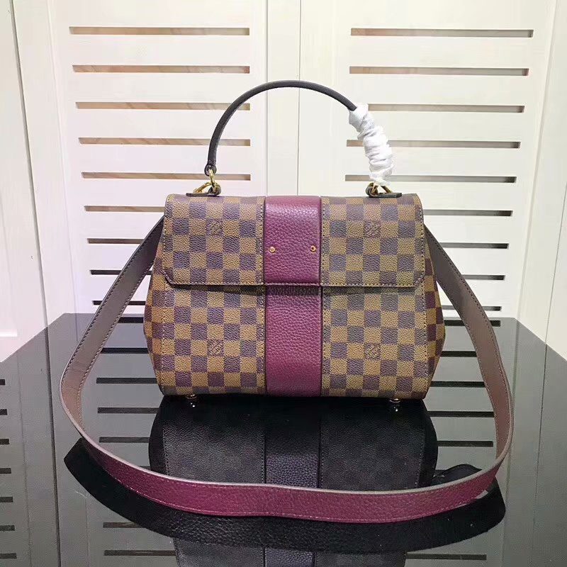 Cheap Louis Vuitton N64416 Bond Street Damier Ebene and Taurillon Leather Bordeaux - image 1