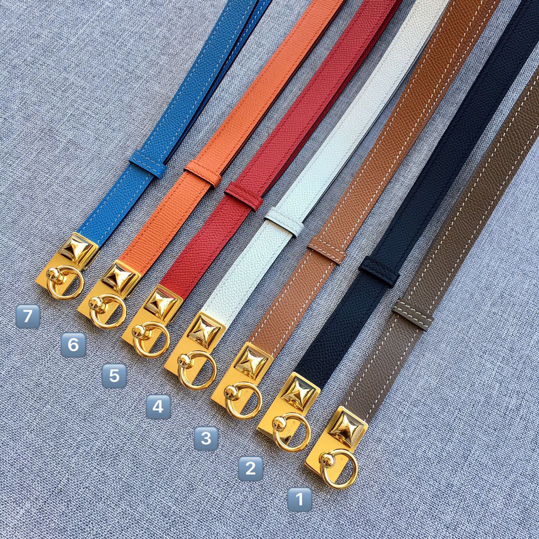 Cheap Replica Hermes Women Leather Belts Width 15mm 089 - image 1