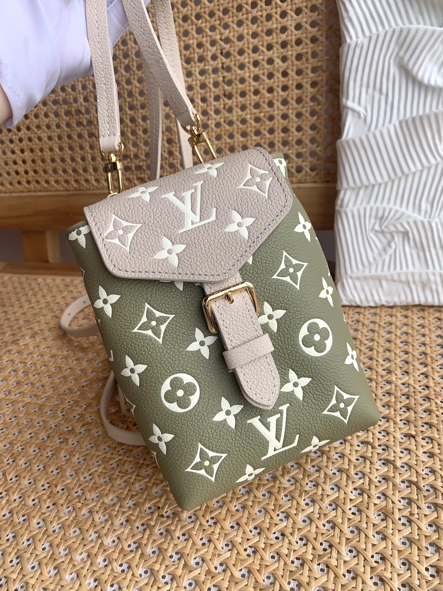 Copy Louis Vuitton Tiny Backpack Monogram Empreinte Embossed Supple Grained CowhideLeather M81351