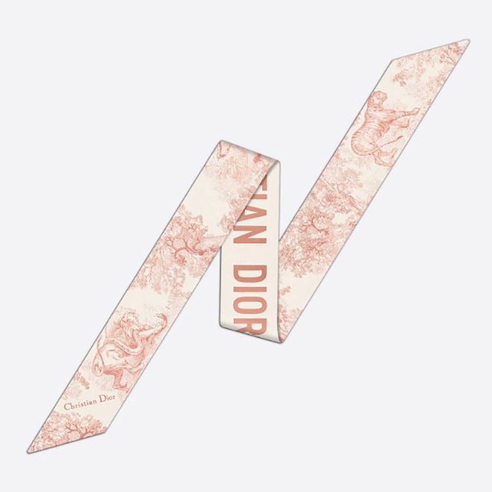 Dior Women Toile DE Jouy Mitzah Scarf Silk Twill - image 1