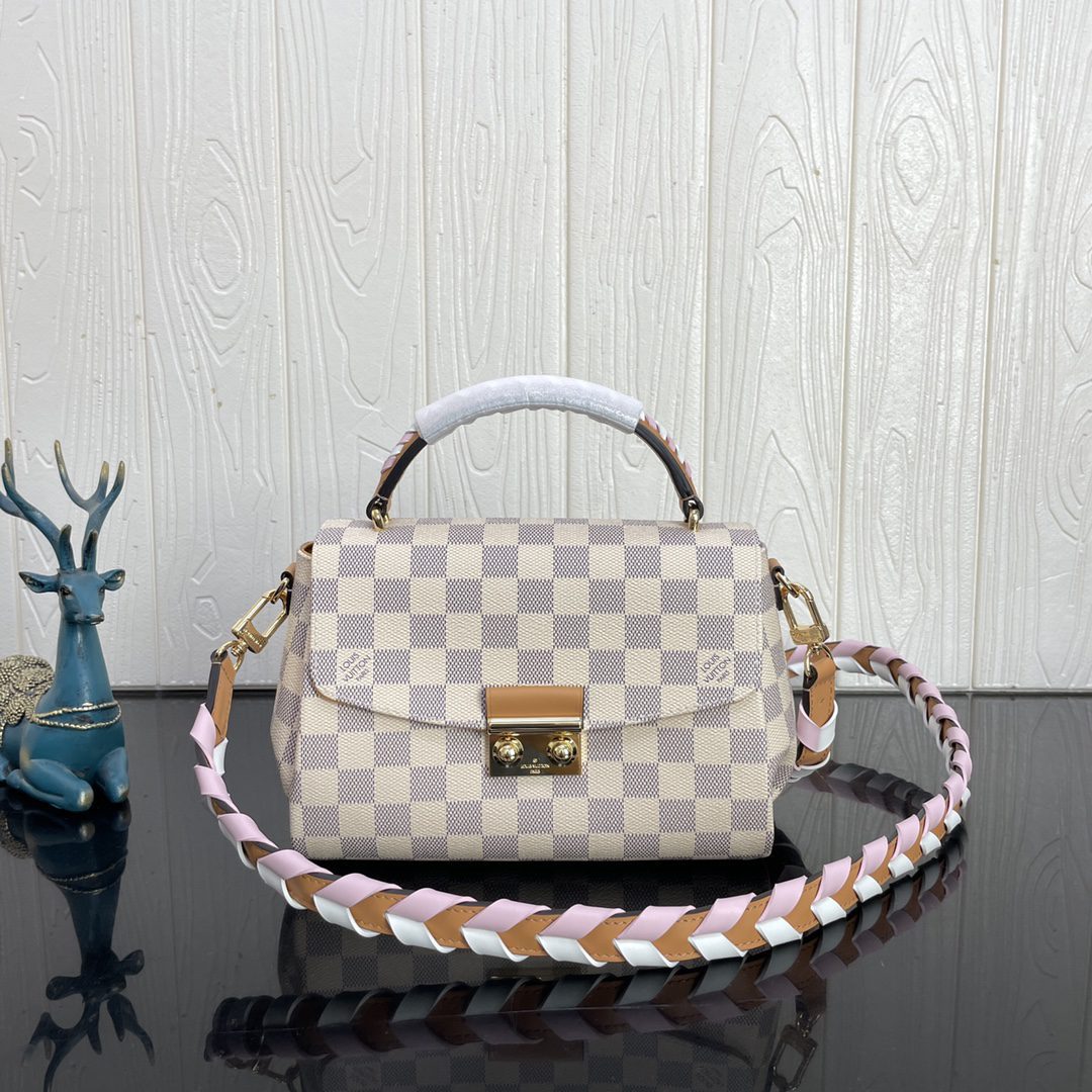 Good Price Louis Vuitton Croisette Damier Azur Canvas Hadnbags N50053 For Womens Replica - image 1