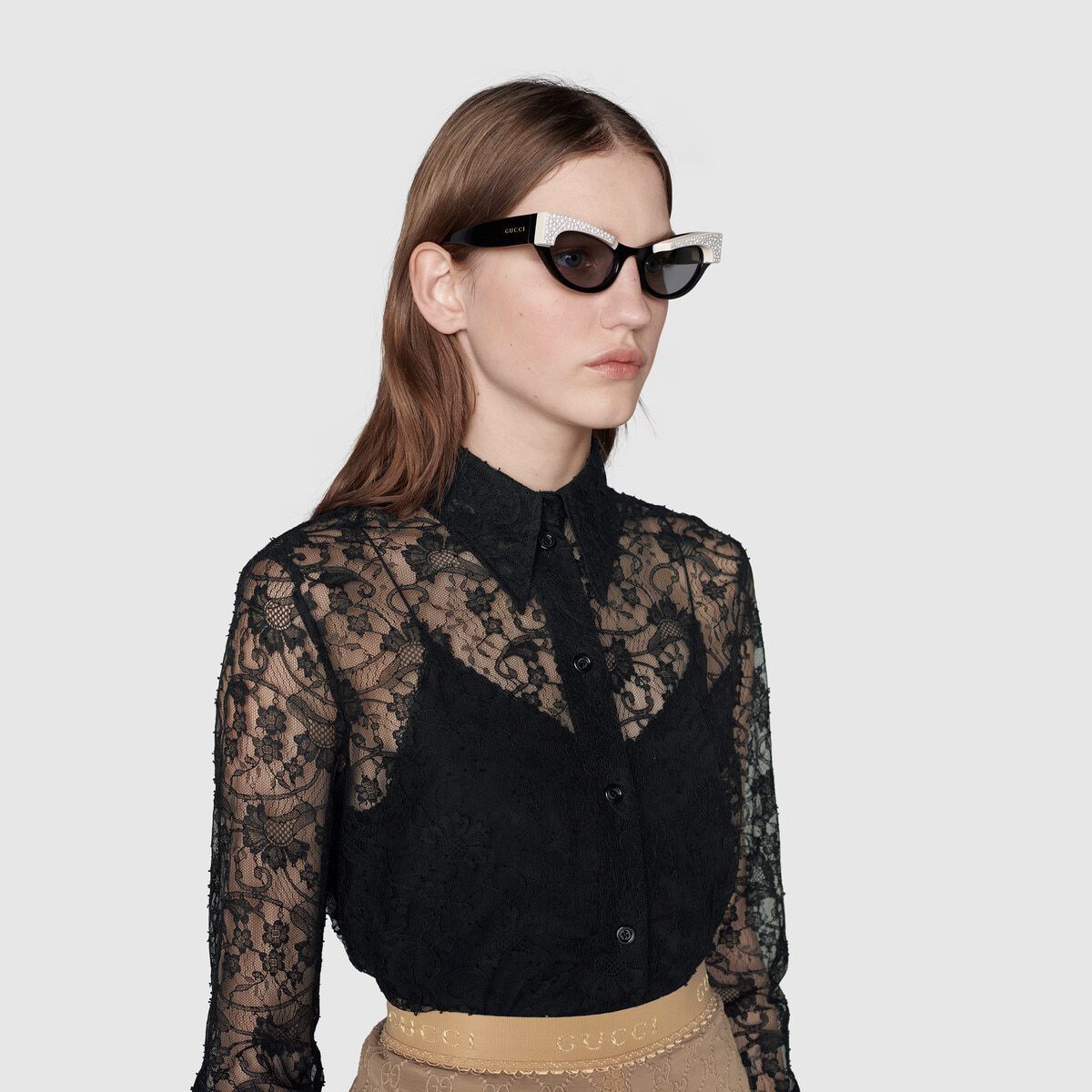 Cat-eye frame sunglasses - image 1