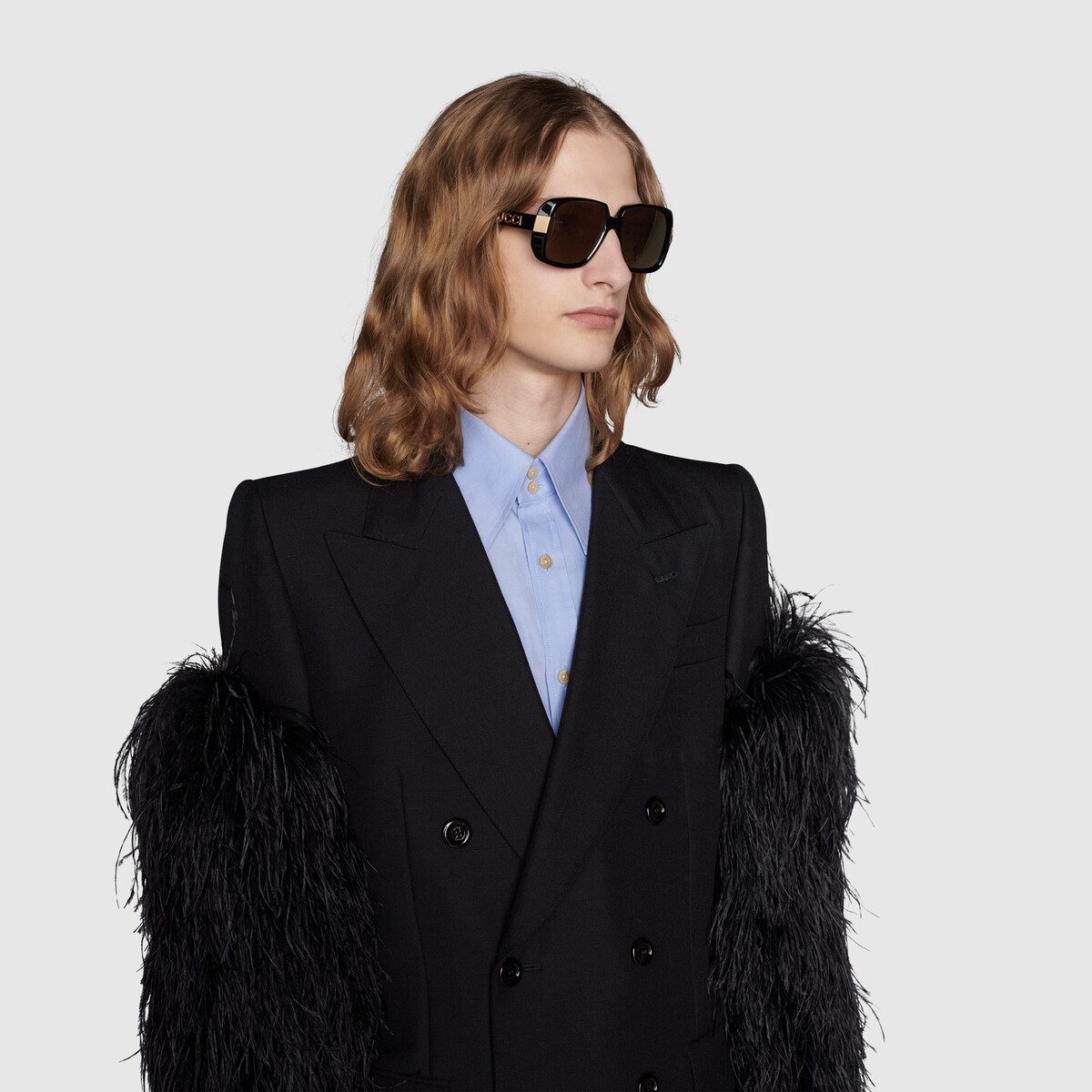 Gucci Pineapple rectangular-frame sunglasses - image 1