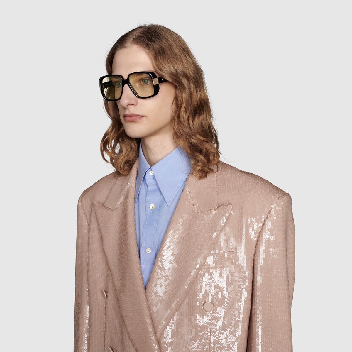 Gucci Pineapple rectangular-frame sunglasses - image 1