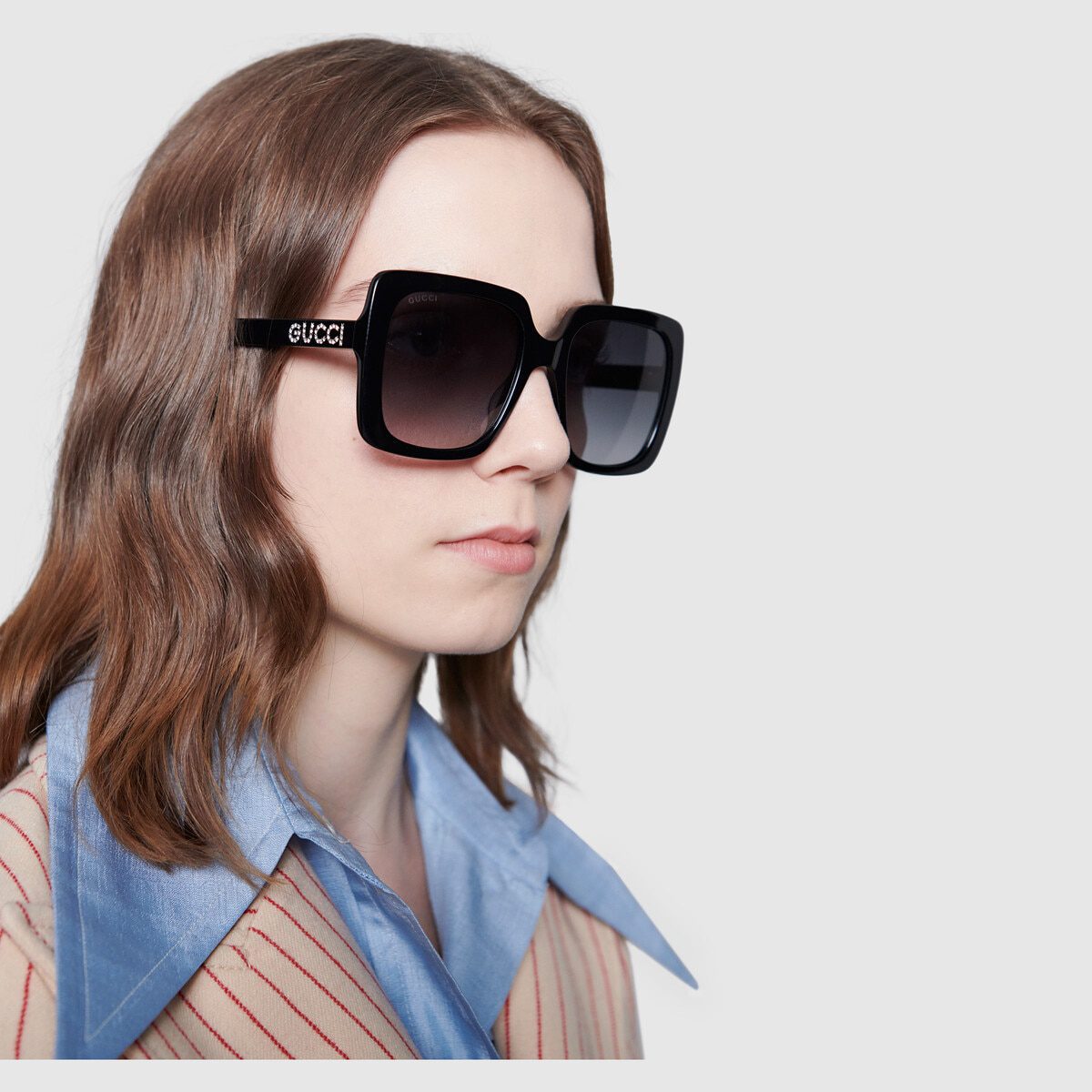 Oversize rectangular sunglasses - image 1