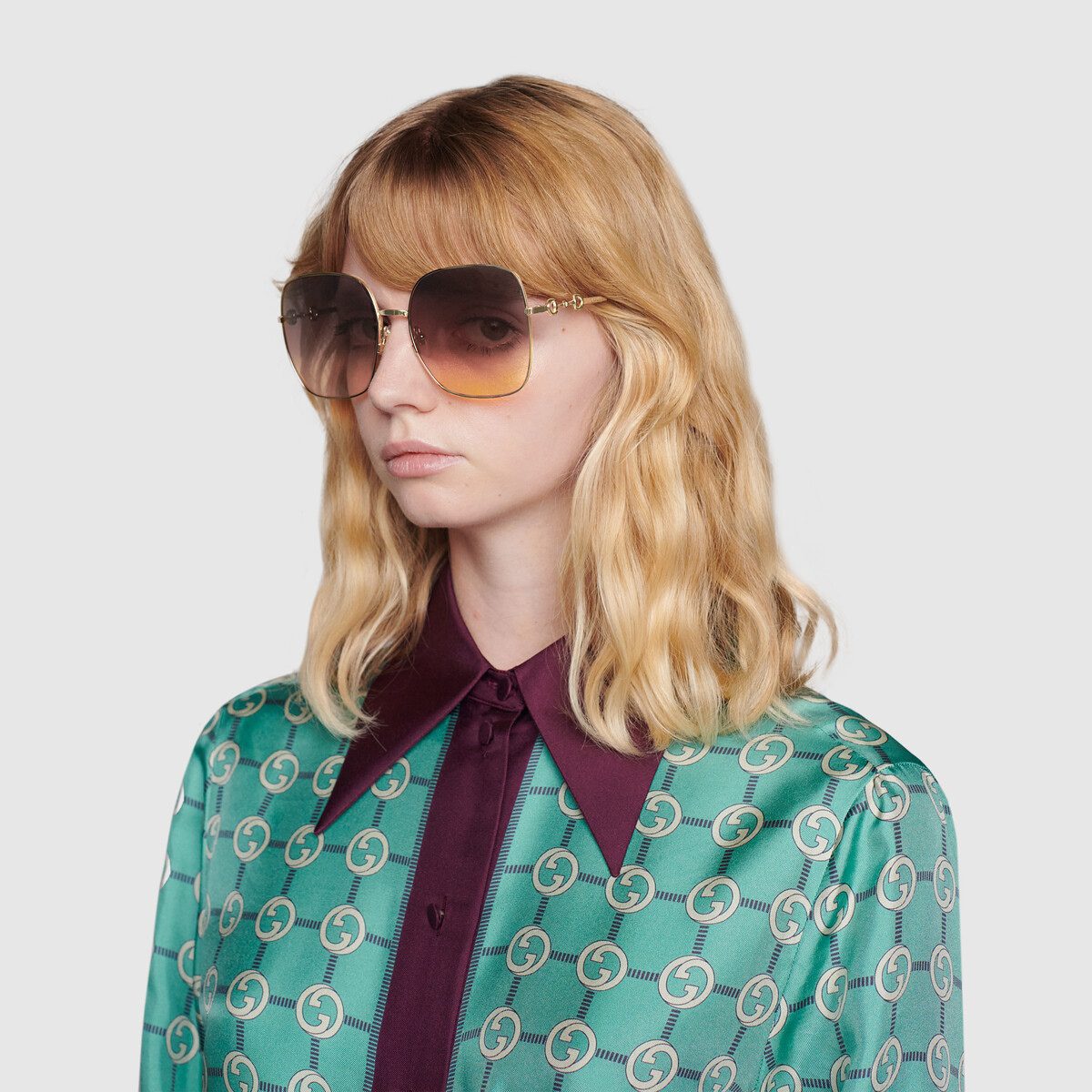 Oversize square-frame sunglasses - image 1