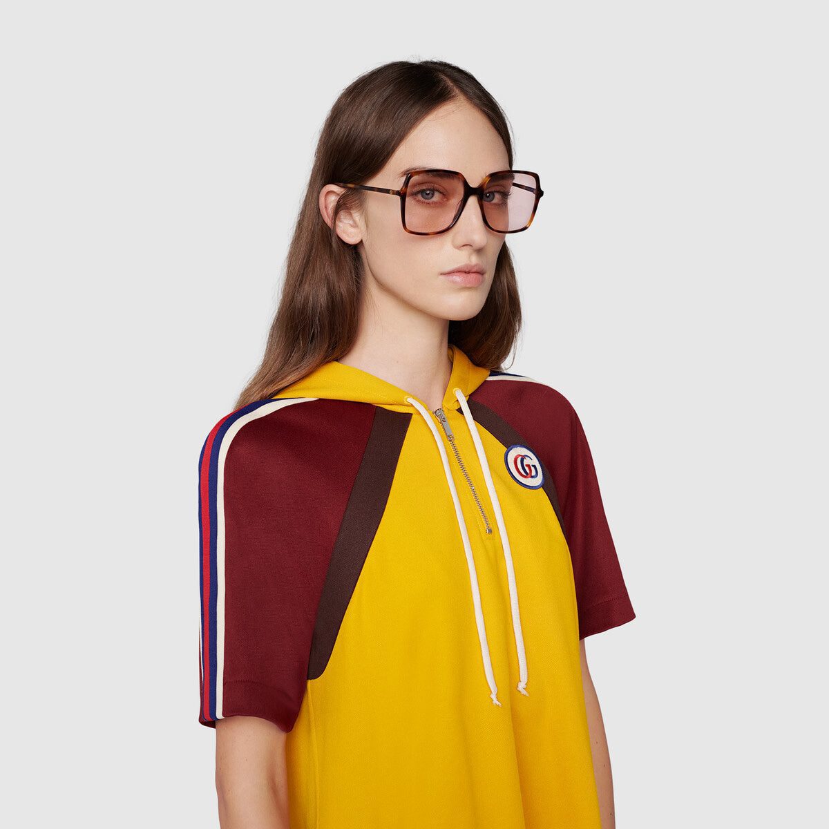 Rectangular-frame sunglasses - image 1
