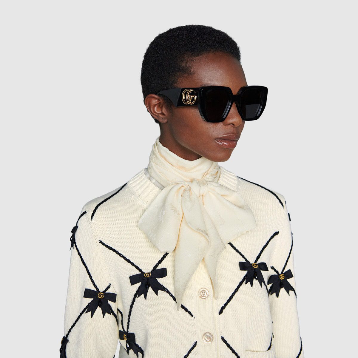 Rectangular-frame sunglasses - image 1