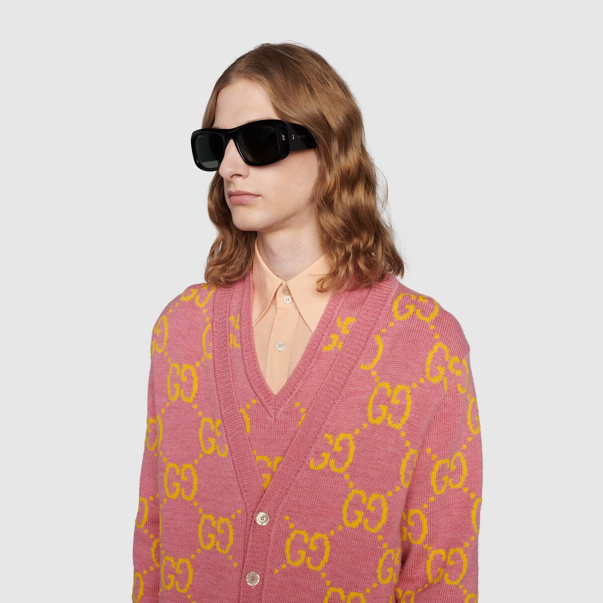 Rectangular frame sunglasses - image 1