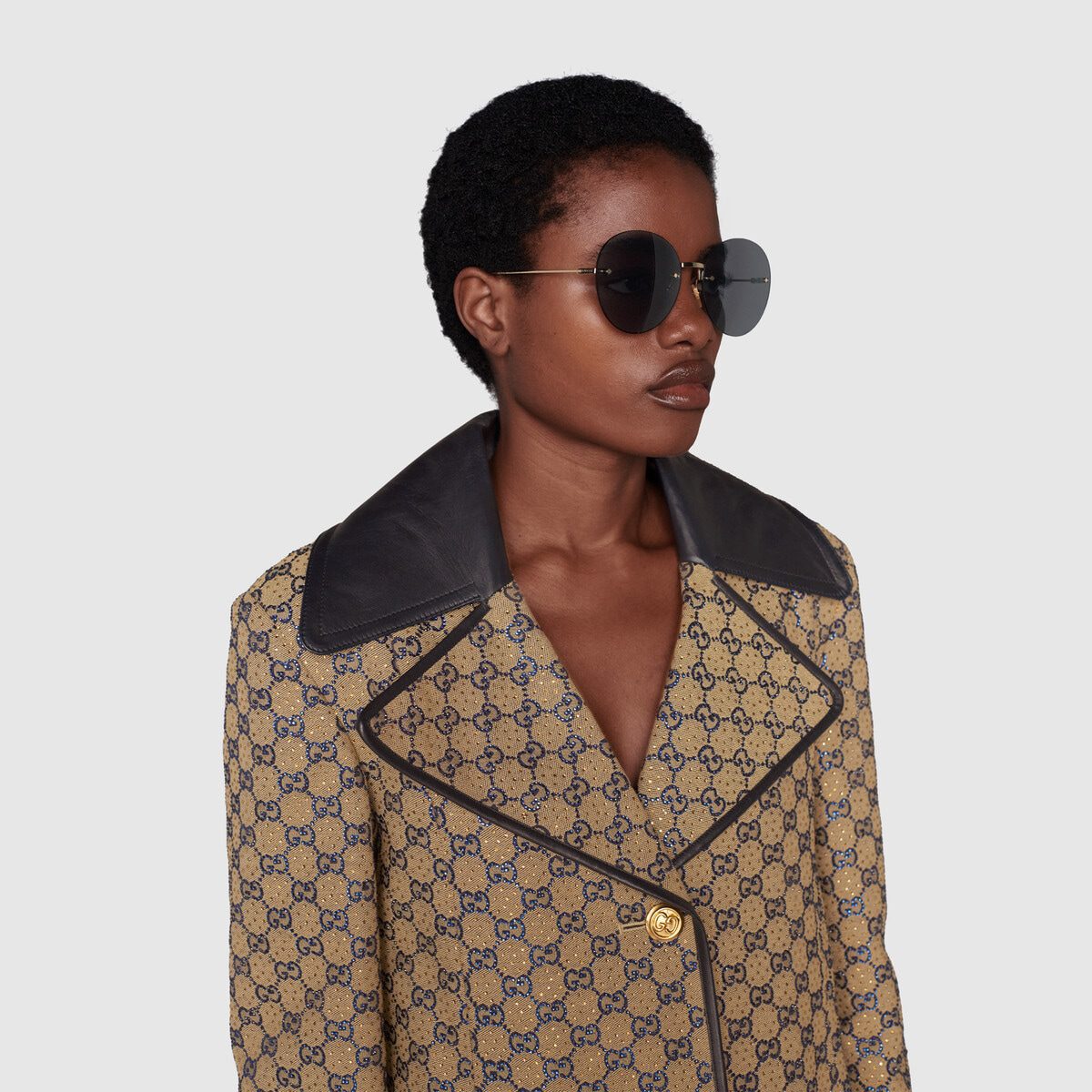 Round-frame sunglasses - image 1