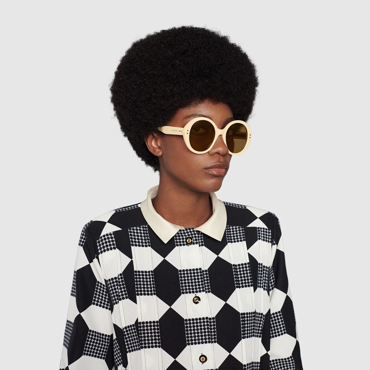 Round frame sunglasses - image 1