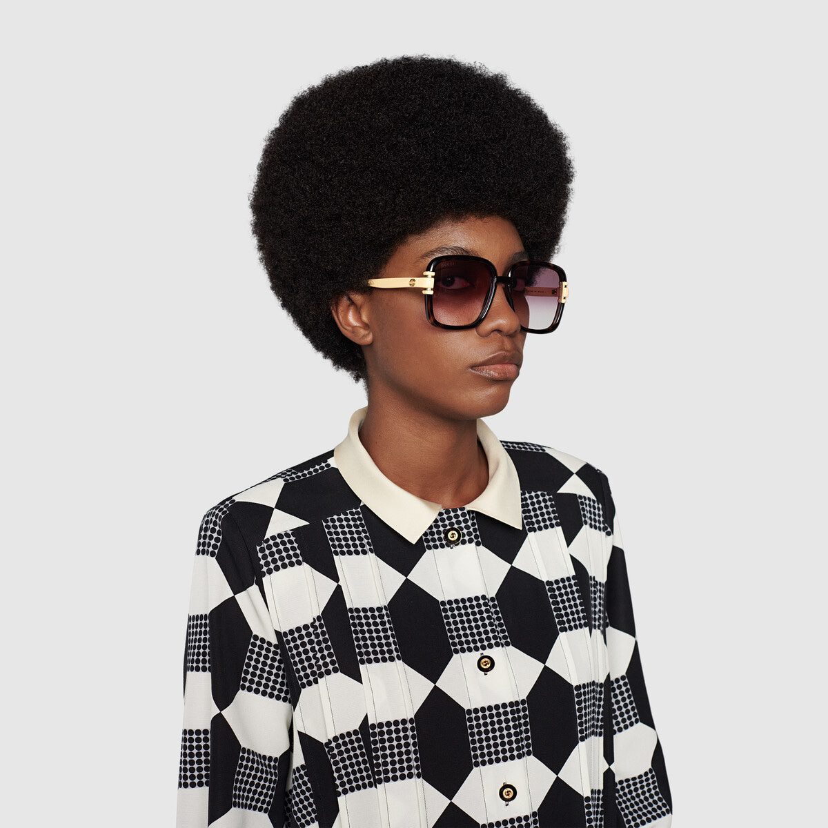 Square frame sunglasses - image 1