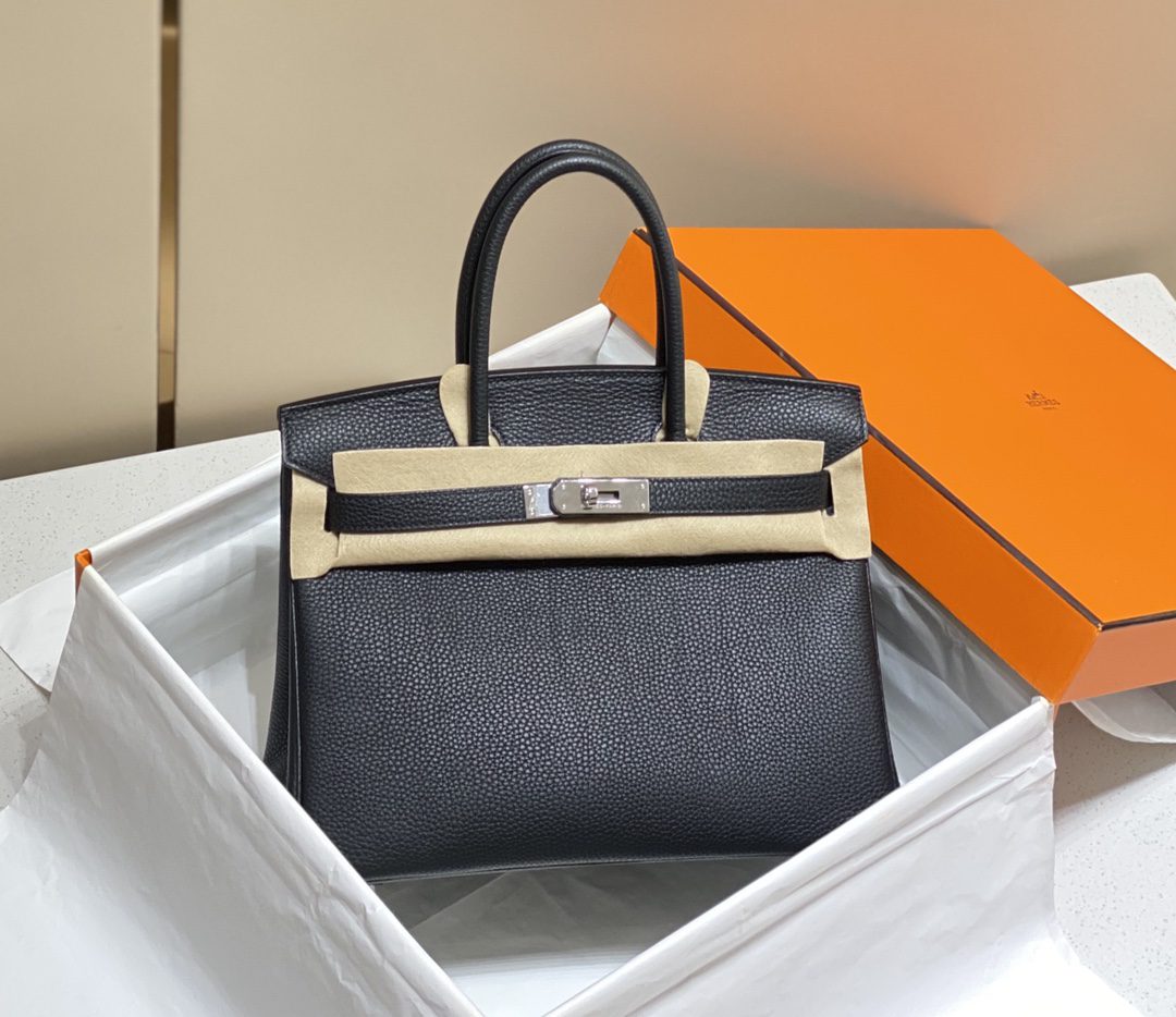Hermes Birkin 30CM 35CM Togo Leather Black With Silver - image 1