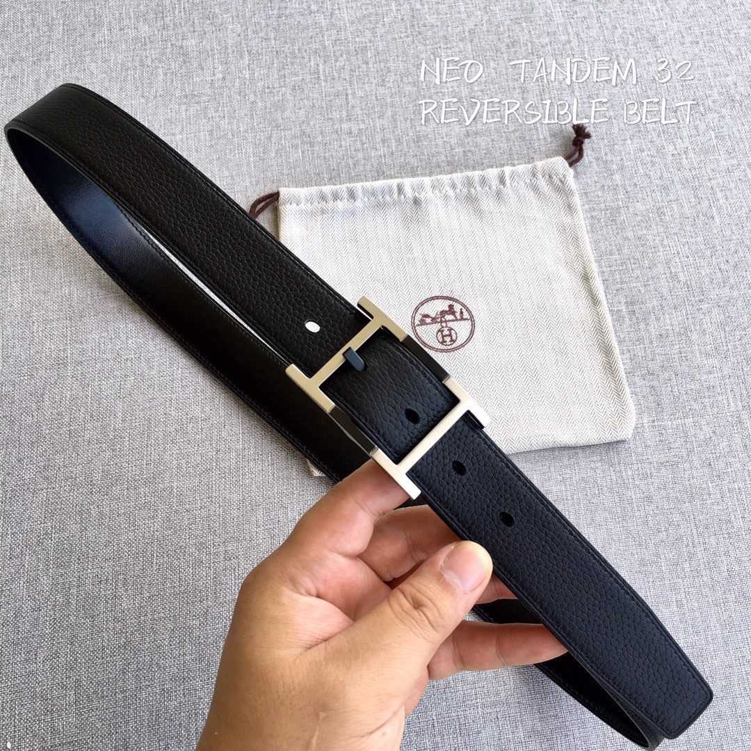 Hermes Mens Leather Belts Width 38mm 158 - image 1