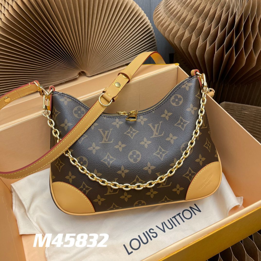 Louis Vuitton 2022 New Boulogne Handbag Monogram Coated Canvas M45832