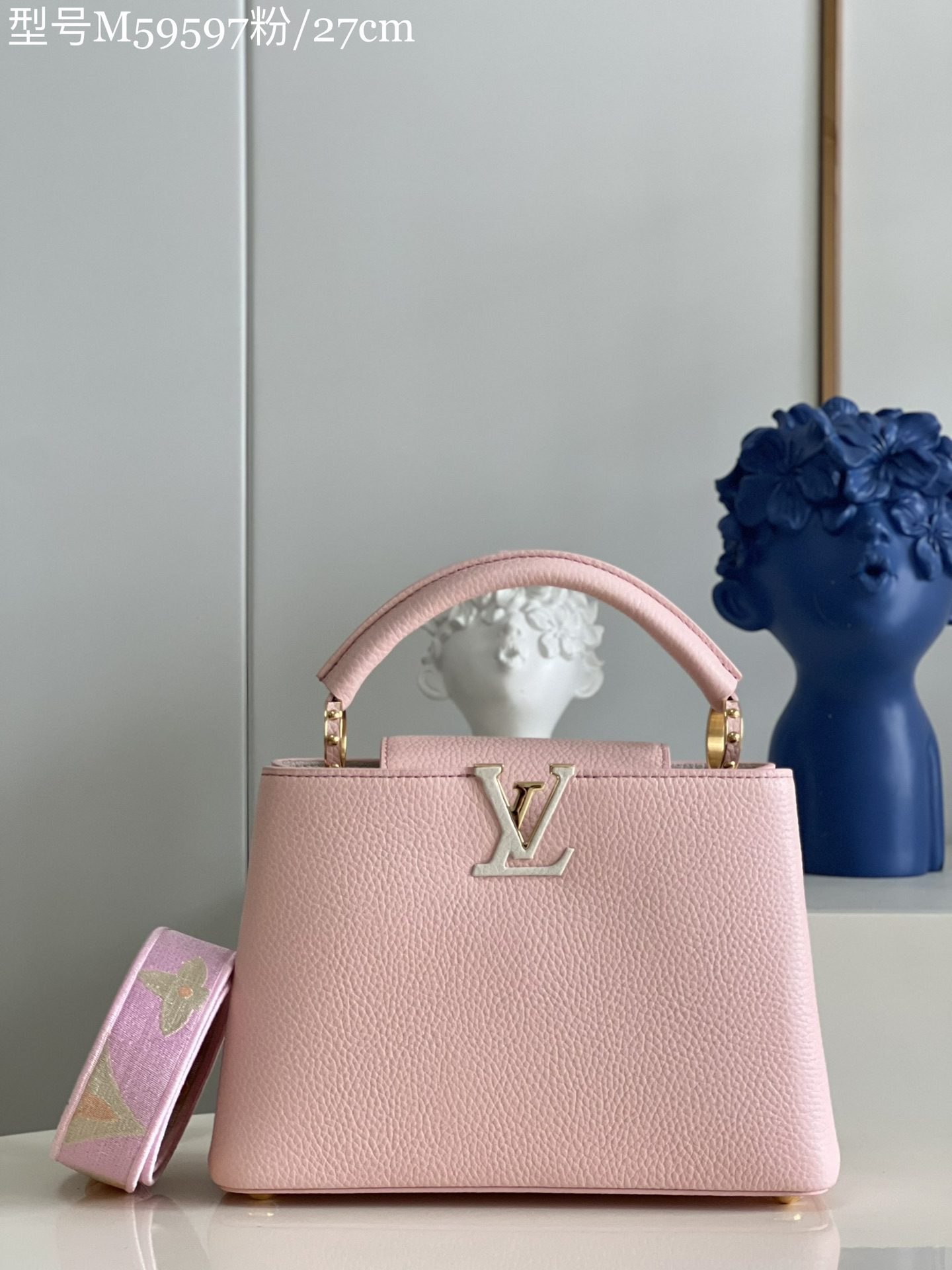Louis Vuitton Capucines BB Handbag Taurillon Leather Pink M59597 - image 1