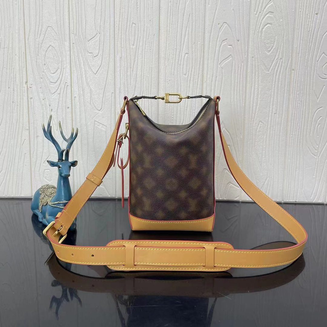 Louis Vuitton Hobo Cruiser PM Bag Blurry Monogram Coated Canvas Cowhide-Leather Trim M46241
