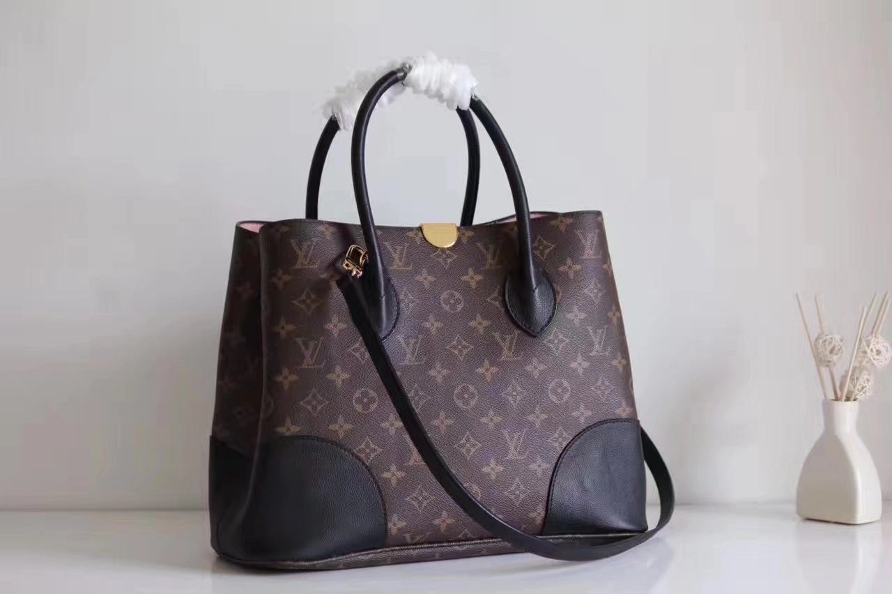 Louis Vuitton M41595 Flandrin Monogram Coated Canvas and Cowhide Leather Exterior Noir - image 1