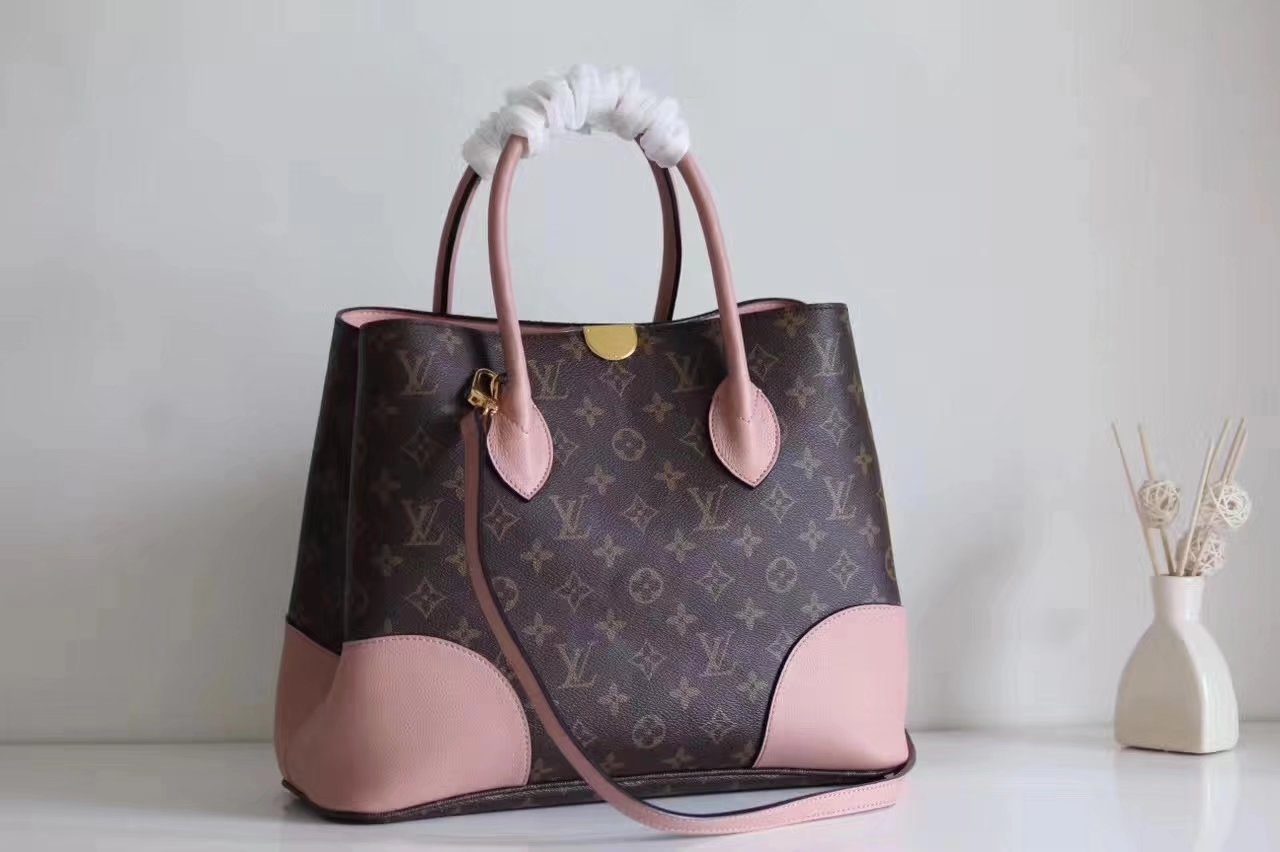 Louis Vuitton M43457 Flandrin Monogram Coated Canvas and Cowhide Leather Exterior Taupe Glace - image 1