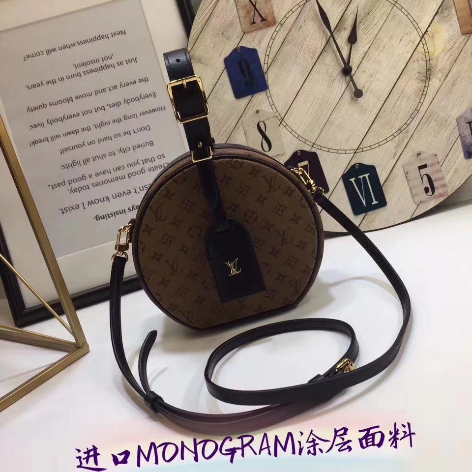 Louis Vuitton M43514 Petite Boite Chapeau Monogram Reverse Canvas - image 1