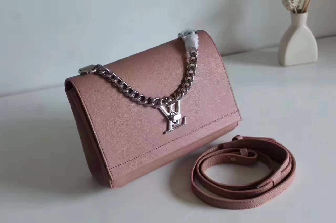Louis Vuitton M51201 Lockme II BB Rose Ballerine Soft calf leather - image 1