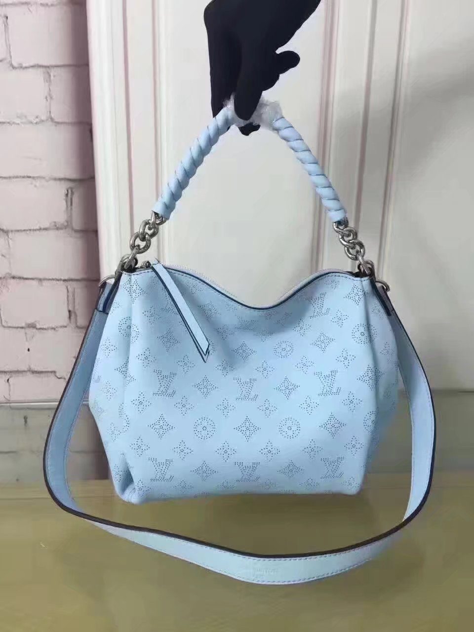 Louis Vuitton M51223 Babylone Chain BB Blue Top Handle
