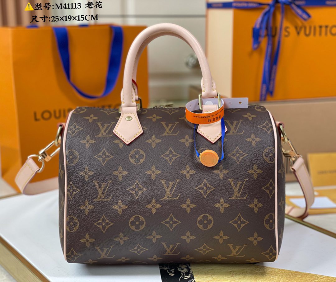 Louis Vuitton Speedy Bandouliere 25 Monogram coated canvas Natural M41109