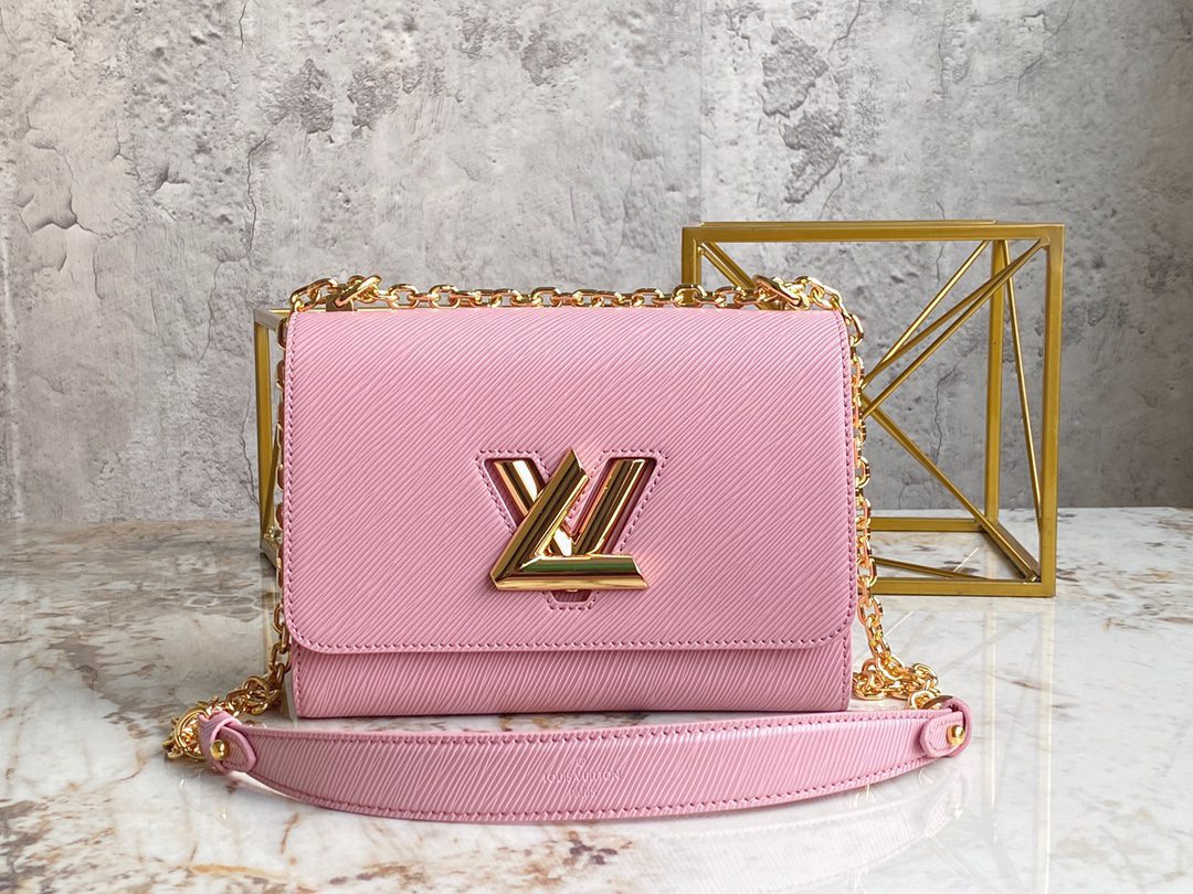 Louis Vuitton TWIST MM Handbag Epi Grained Leather Pink M20802 - image 1