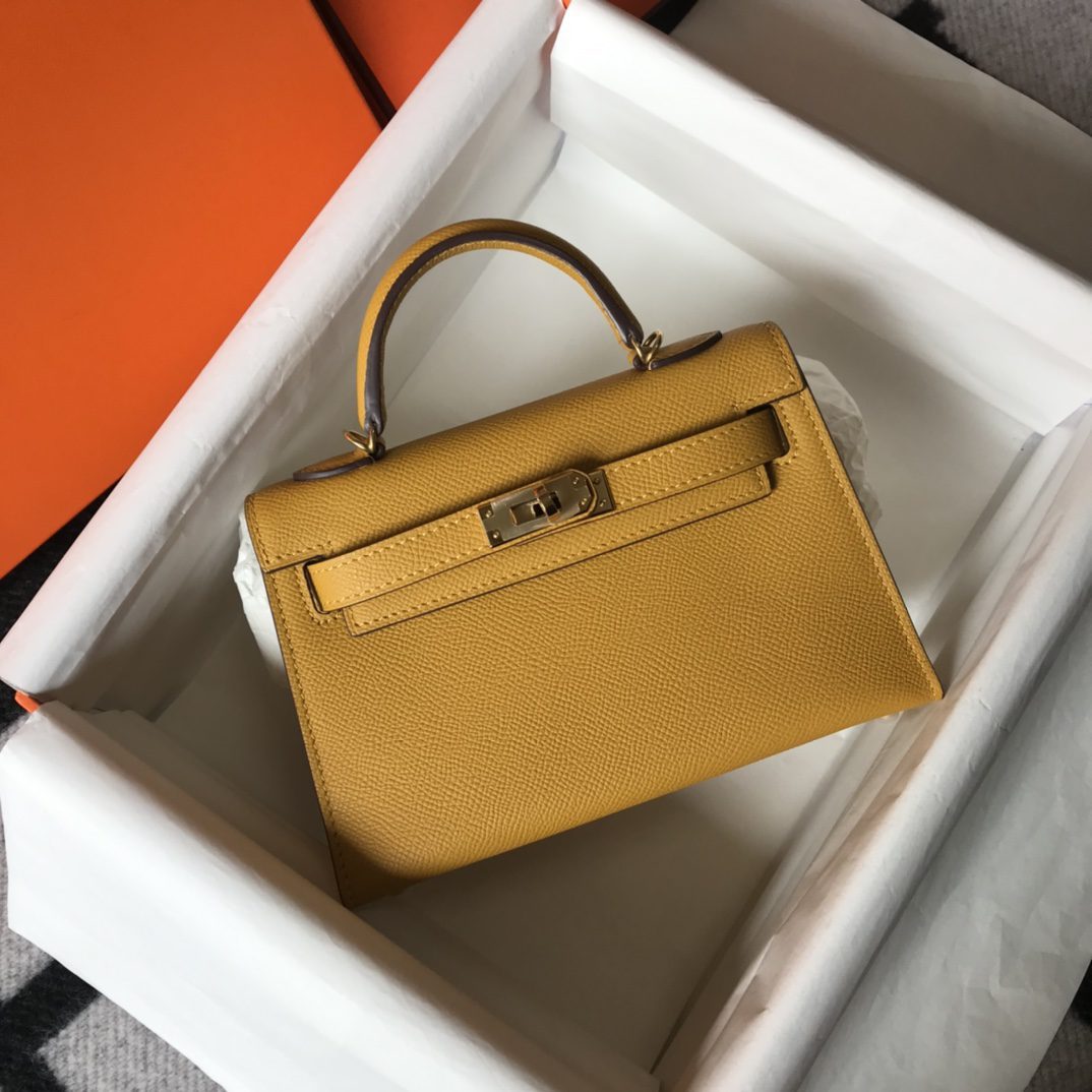 Original Copy Hermes Mini Kelly 19cm Leather Handbags More Colors-2 - image 1