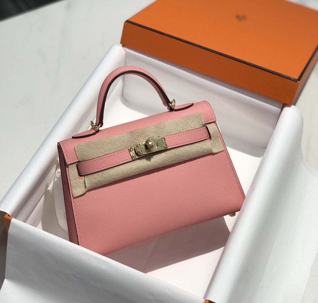 Original Copy Hermes Mini Kelly 19cm Leather Handbags More Colors - image 1