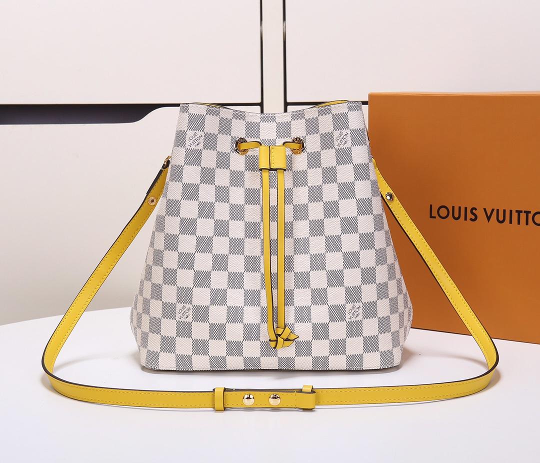 Original Copy Louis Vuitton N40151 NeoNoe Damier Azur Canvas Eau de Pineapple Yellow - image 1
