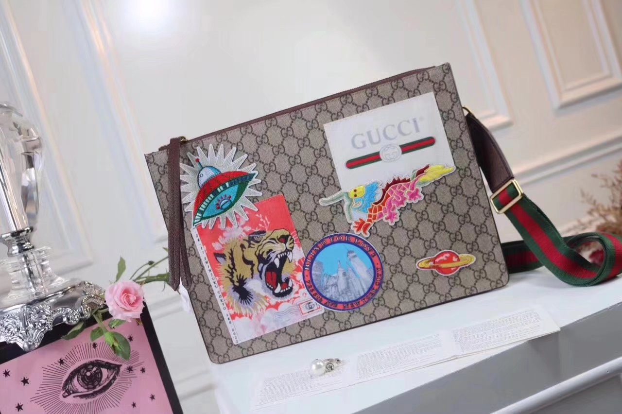 Original Quality Gucci 474083 Courrier Soft GG Supreme Shoulder Bag