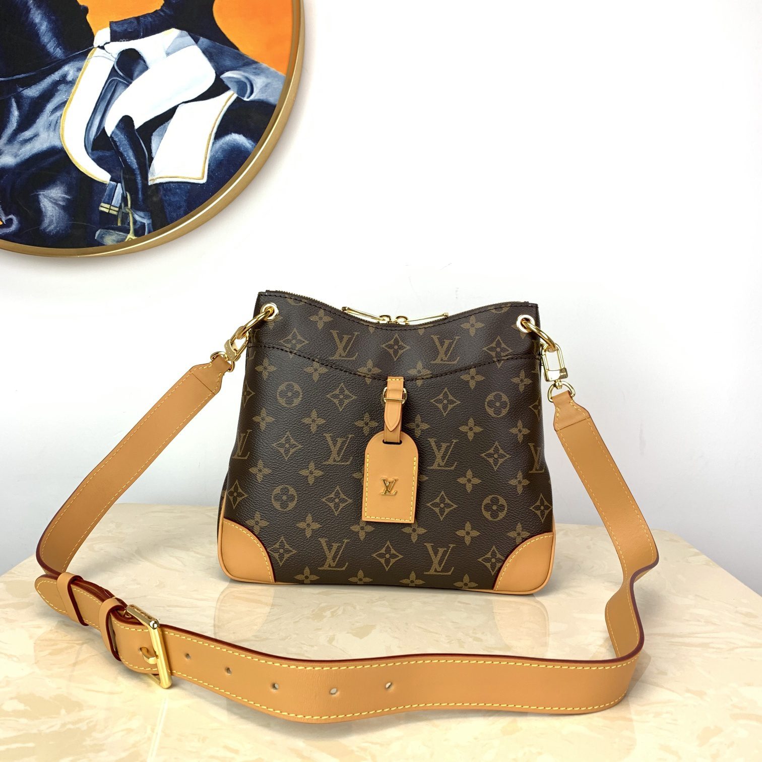 Perfect Replica Louis Vuitton M45352 Odeon MM Stylish and Functional Shoulder Bag Monogram Coated Canvas - image 1