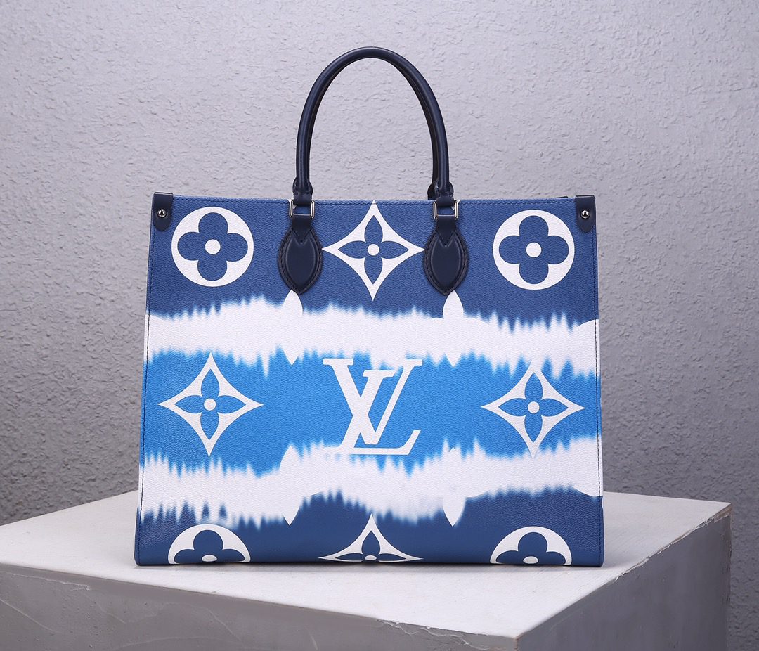 Replica Louis Vuitton M45120 LV Escale Onthego GM Pink Monogram Coated Canvas - image 1