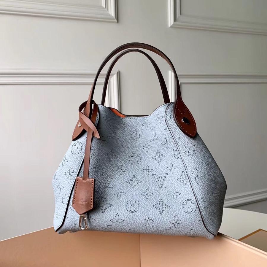 Replica Louis Vuitton M54353 Hina PM Mahina Perforated Calf Leather Handbag Blue - image 1