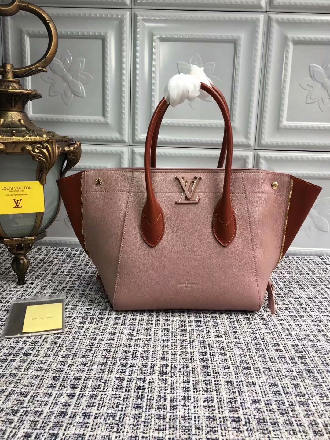 Replica Louis Vuitton M54841 Freedom Women Handbag Taupe