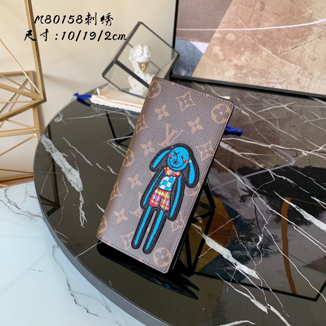 Replica Louis Vuitton Virgil Abloh M80158 Brazza Wallet Monogram Coated Canvas - image 1
