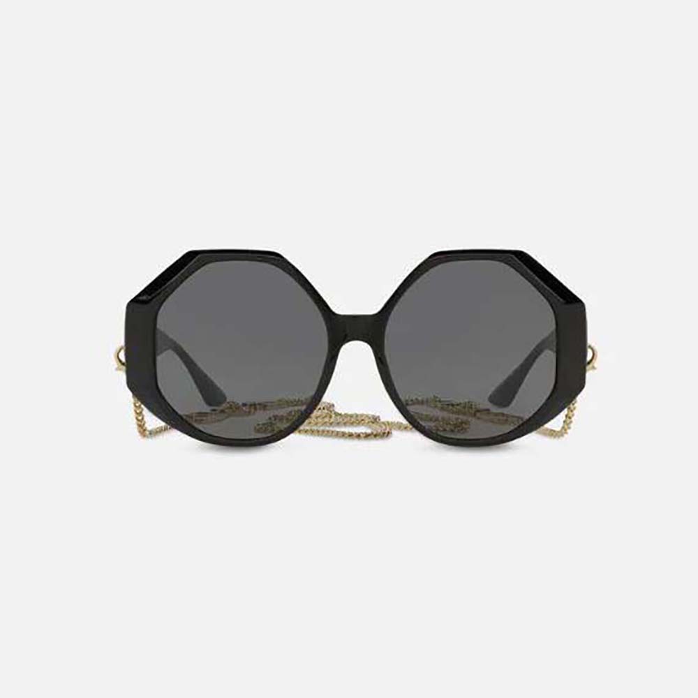 Versace Women Greca Sunglasses-Black - image 1
