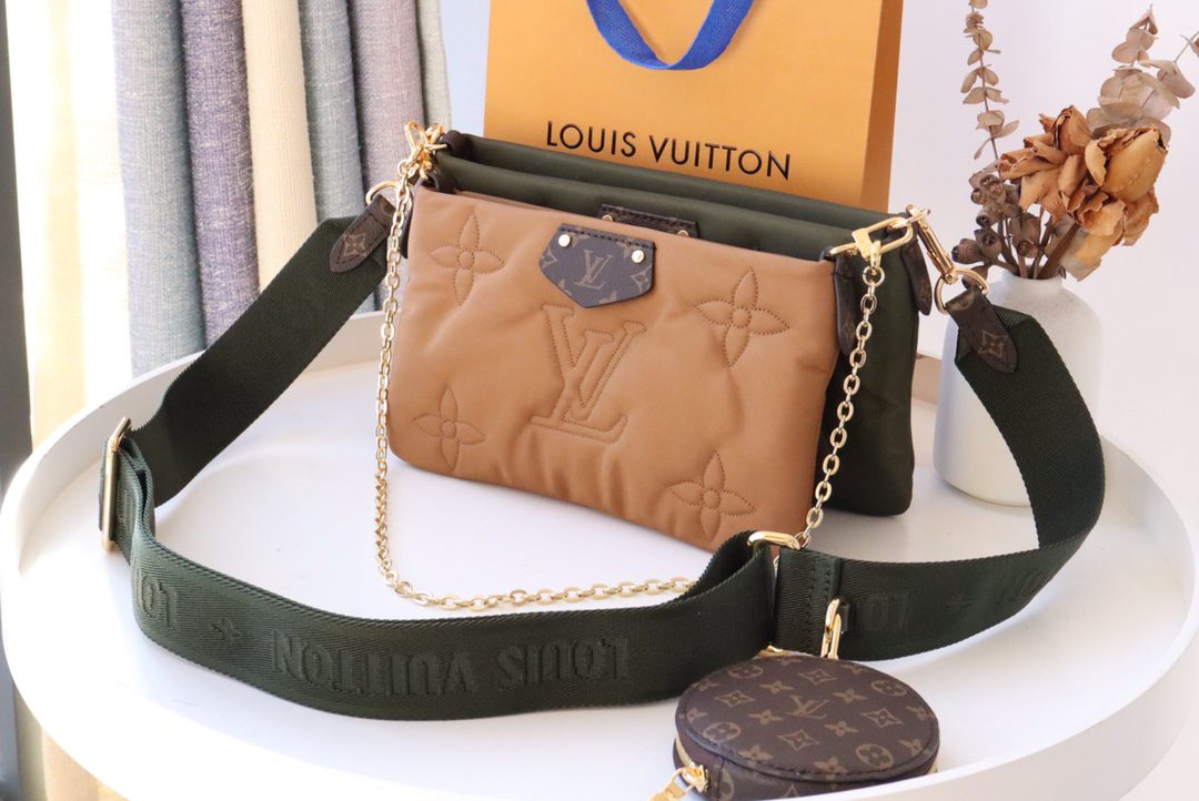 Vintage Style Copy Louis Vuitton Maxi Multi Pochette Accessoires Handbag Comes in Eco-responsible Econyl Regenerated Nylon M58977