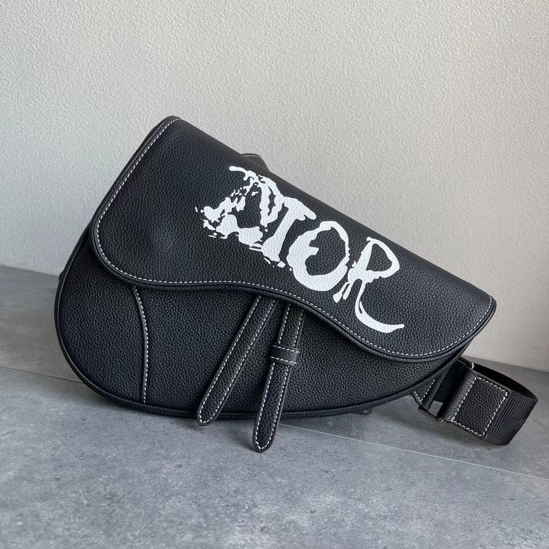 Dior X Peter Doig Saddle Bag Black - image 1