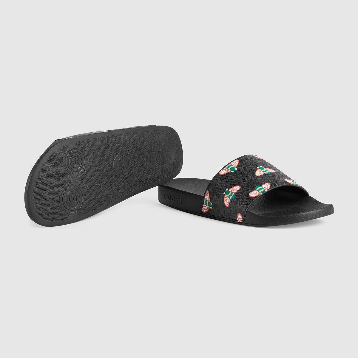 Men’s bee print slide sandal